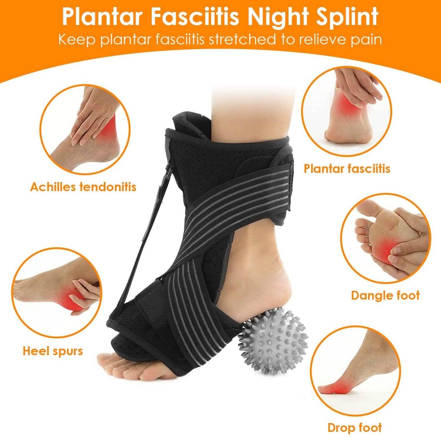 Plantarfasziitis Nachtschiene Verstellbare Fußorthese
