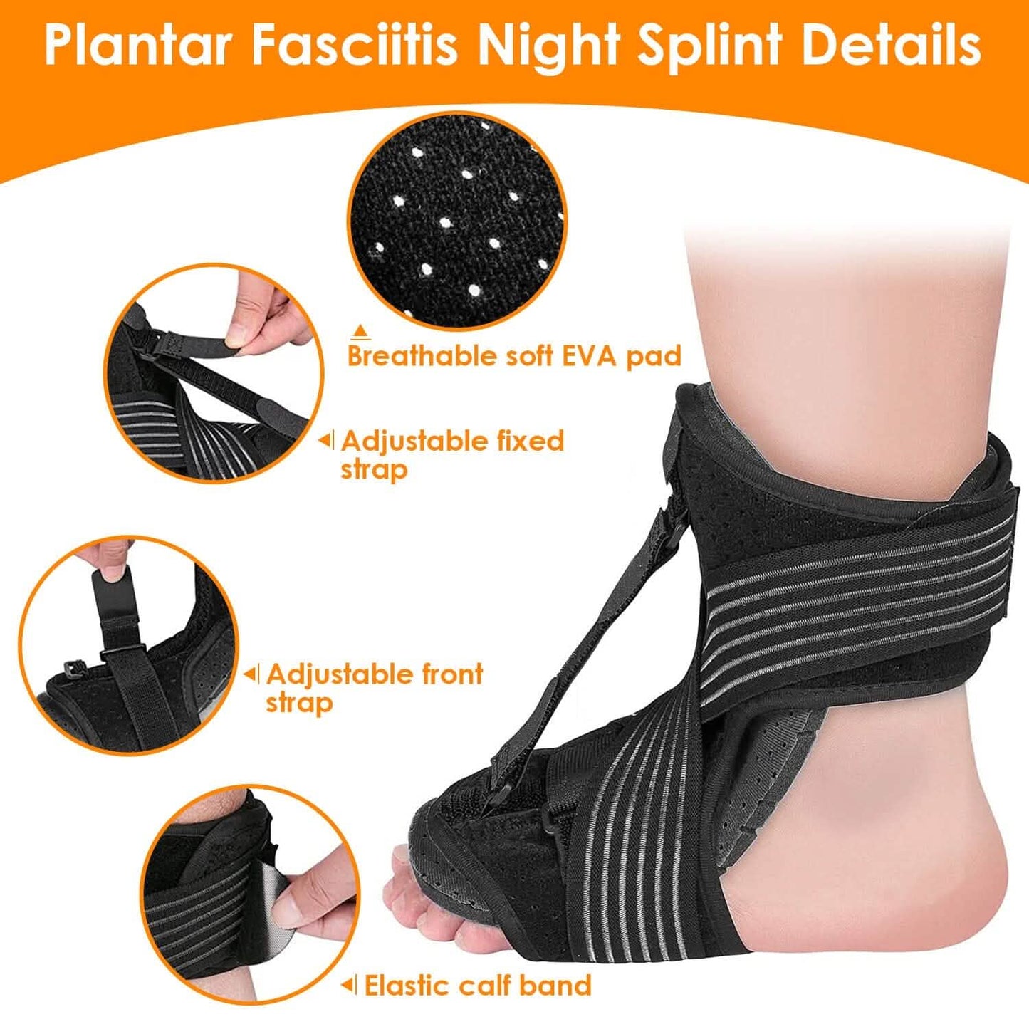 Plantarfasziitis Nachtschiene Verstellbare Fußorthese
