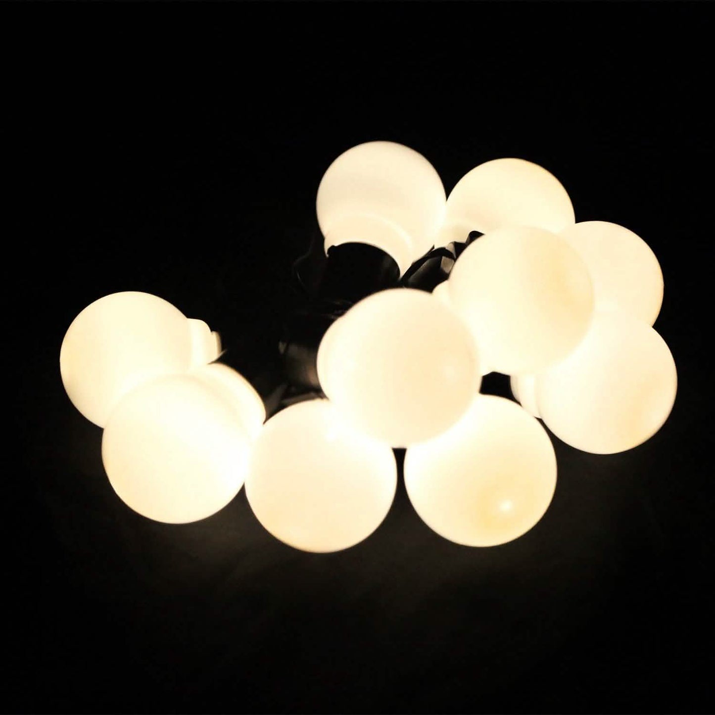 Lichterkette mit Glühbirnen, warmweiß, für den Außenbereich