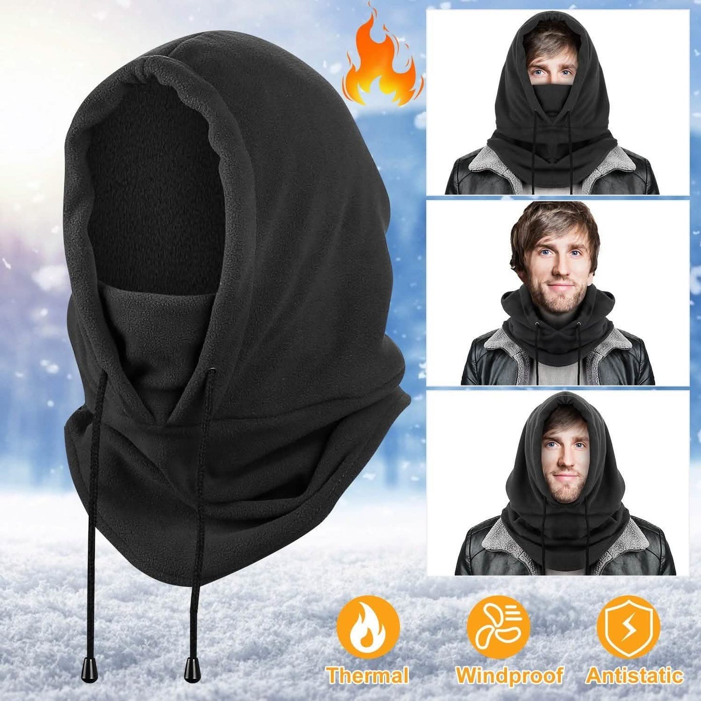 Polarfleece Sturmhaube Winter Thermo Balaclava Mütze