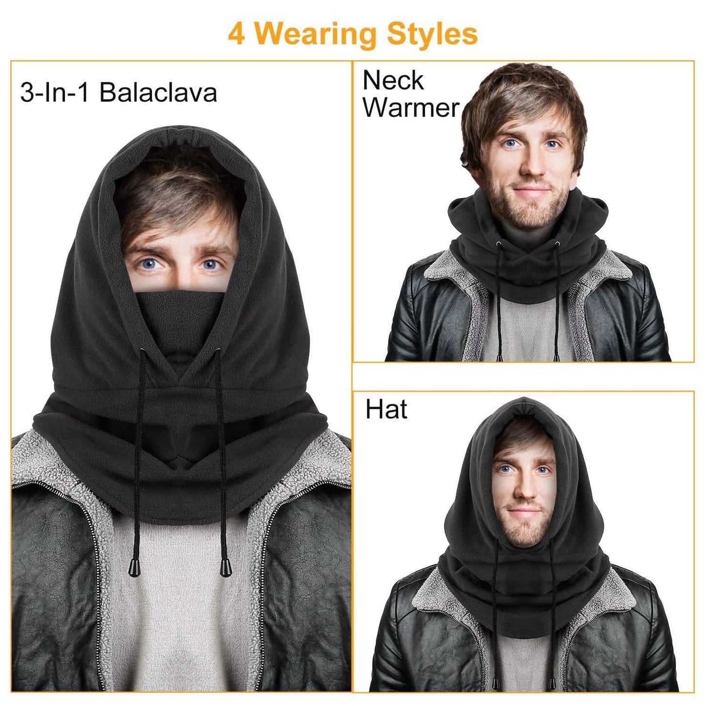 Polarfleece Sturmhaube Winter Thermo Balaclava Mütze