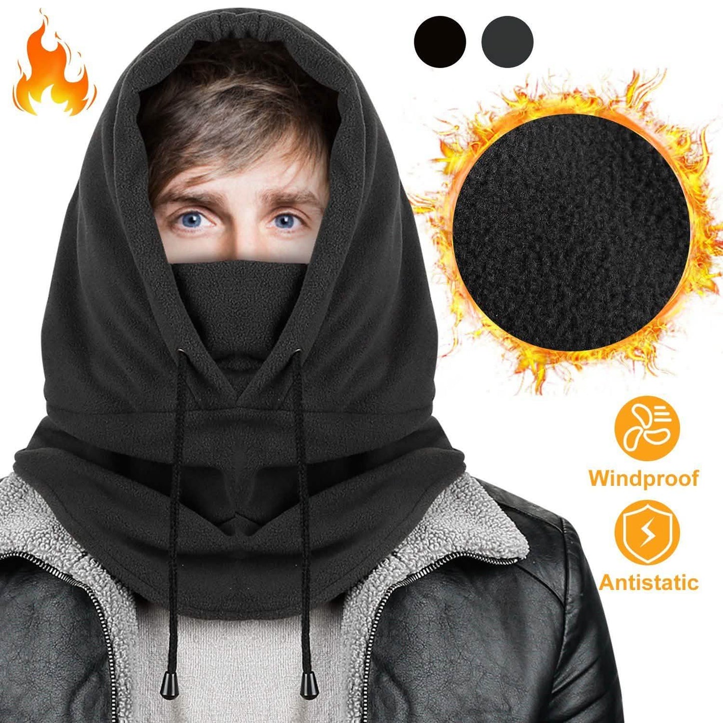 Polarfleece Sturmhaube Winter Thermo Balaclava Mütze