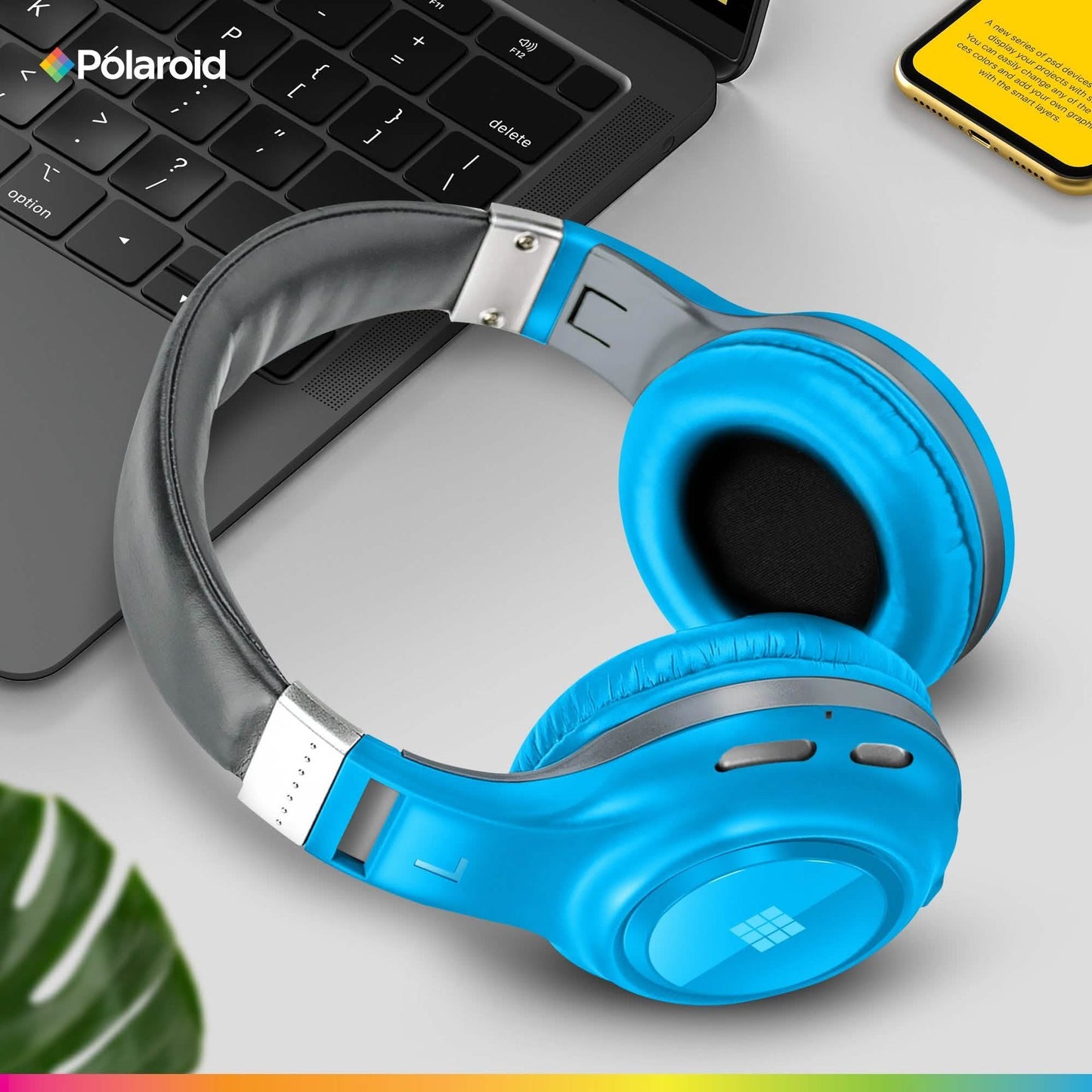 Polaroid Bluetooth Funkkopfhörer – Dynamisches Stereo-Headset mit Mikrofon