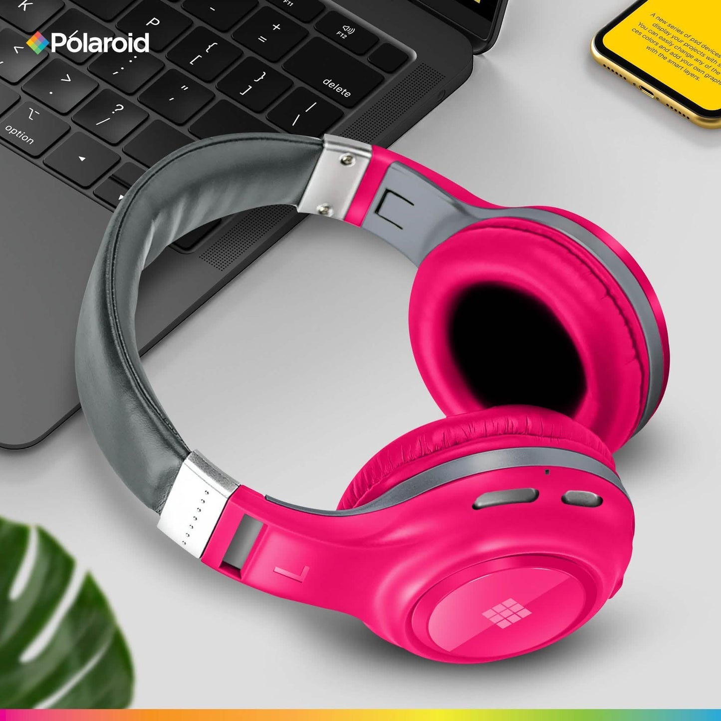 Polaroid Bluetooth Funkkopfhörer – Dynamisches Stereo-Headset mit Mikrofon