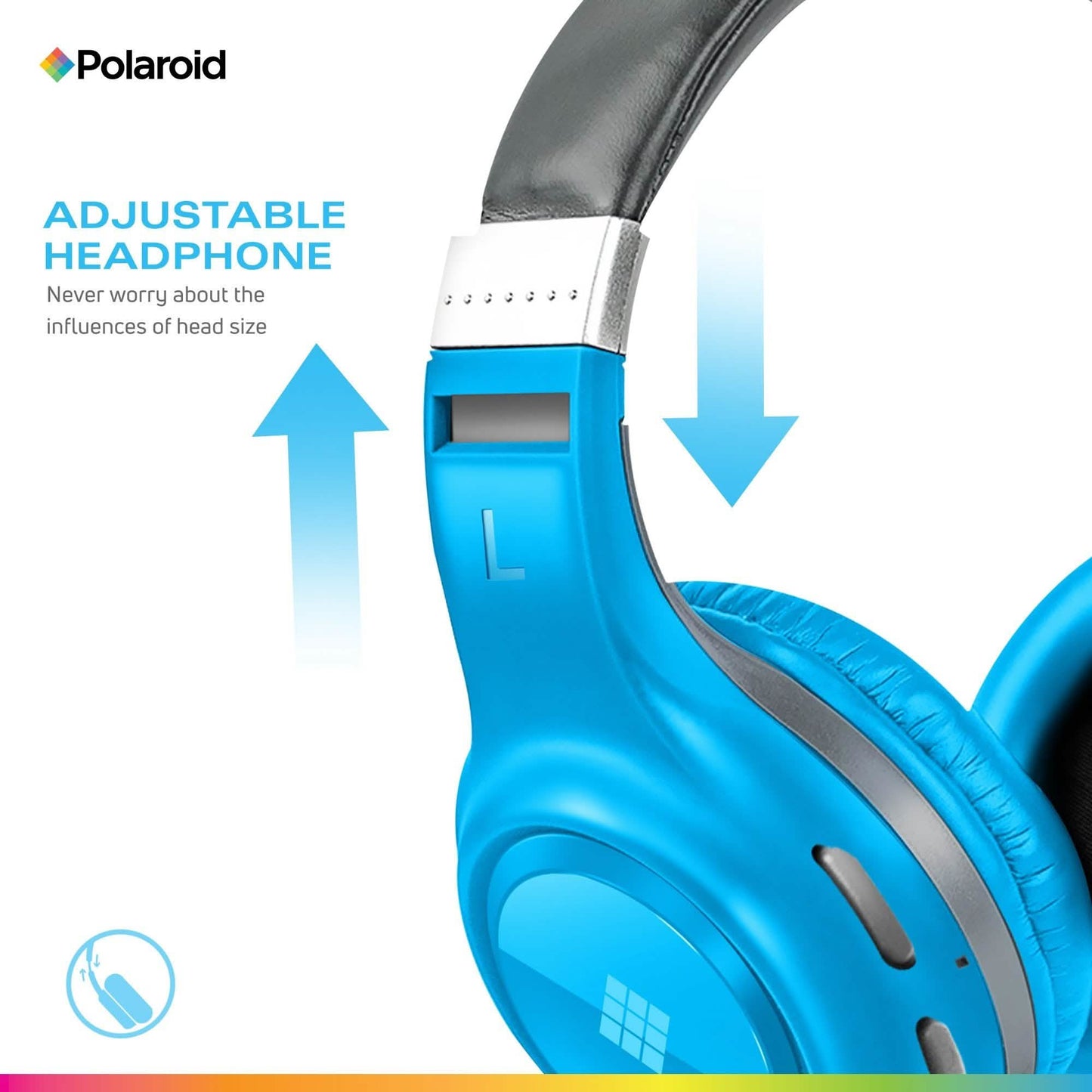 Polaroid Bluetooth Funkkopfhörer – Dynamisches Stereo-Headset mit Mikrofon