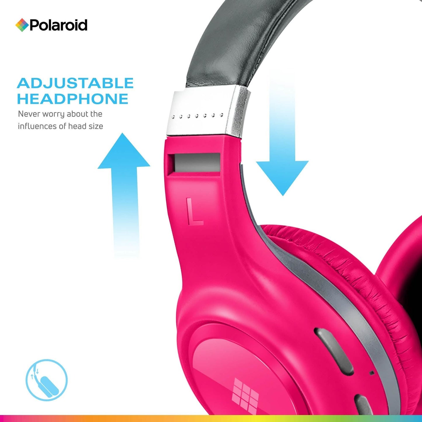 Polaroid Bluetooth Funkkopfhörer – Dynamisches Stereo-Headset mit Mikrofon
