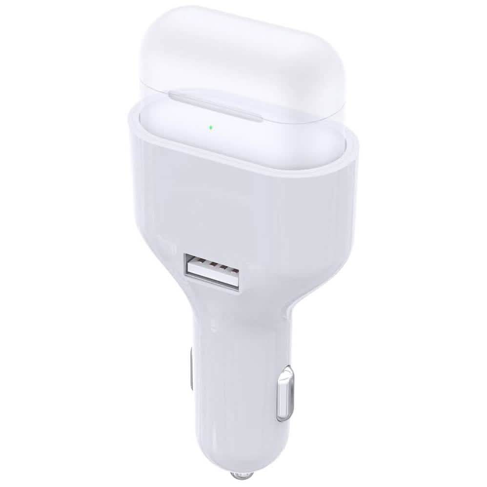 Poleet Auto-Ladegerät mit Ladeadapter für AirPods 1 und 2