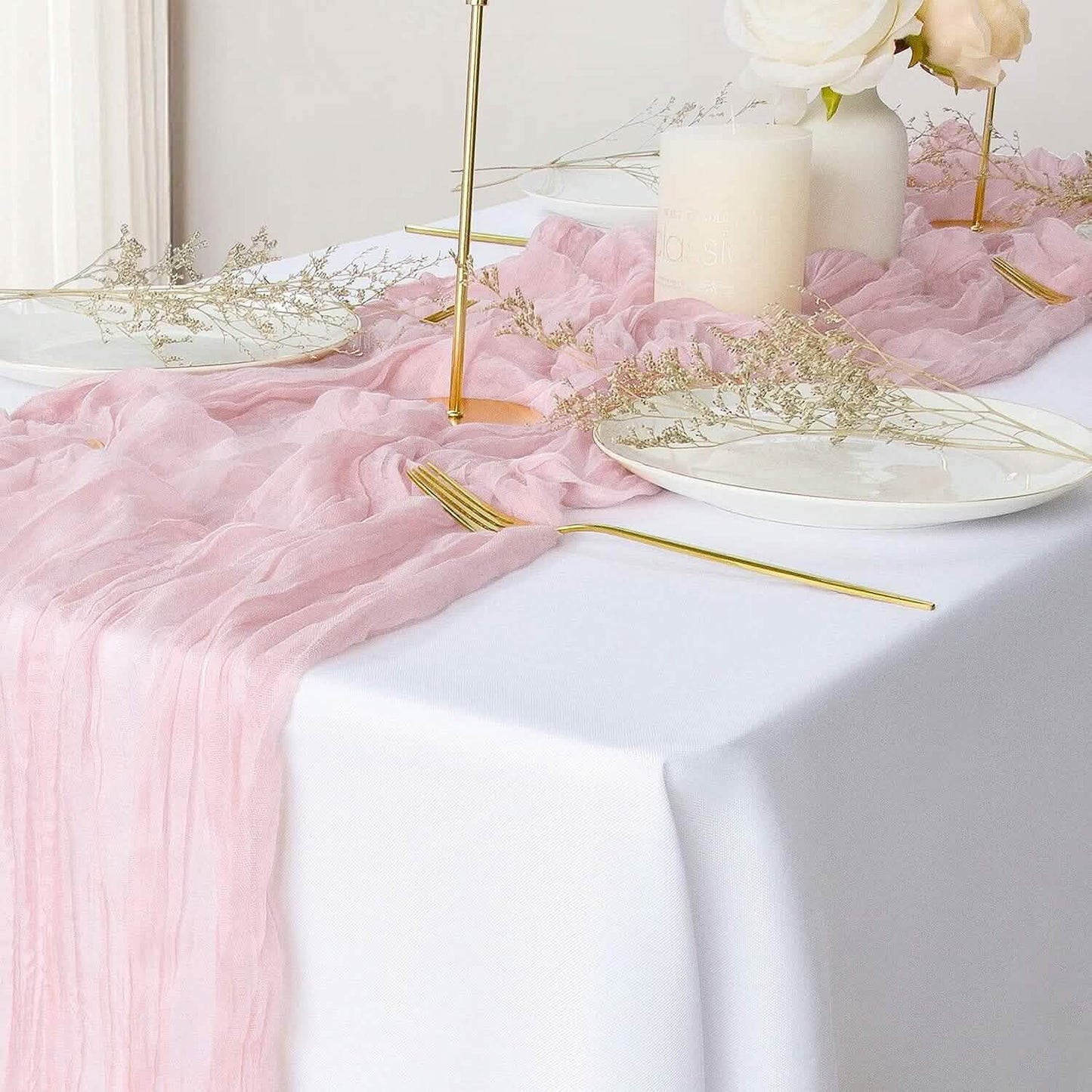 Tischläufer aus knitterarmem Polyester