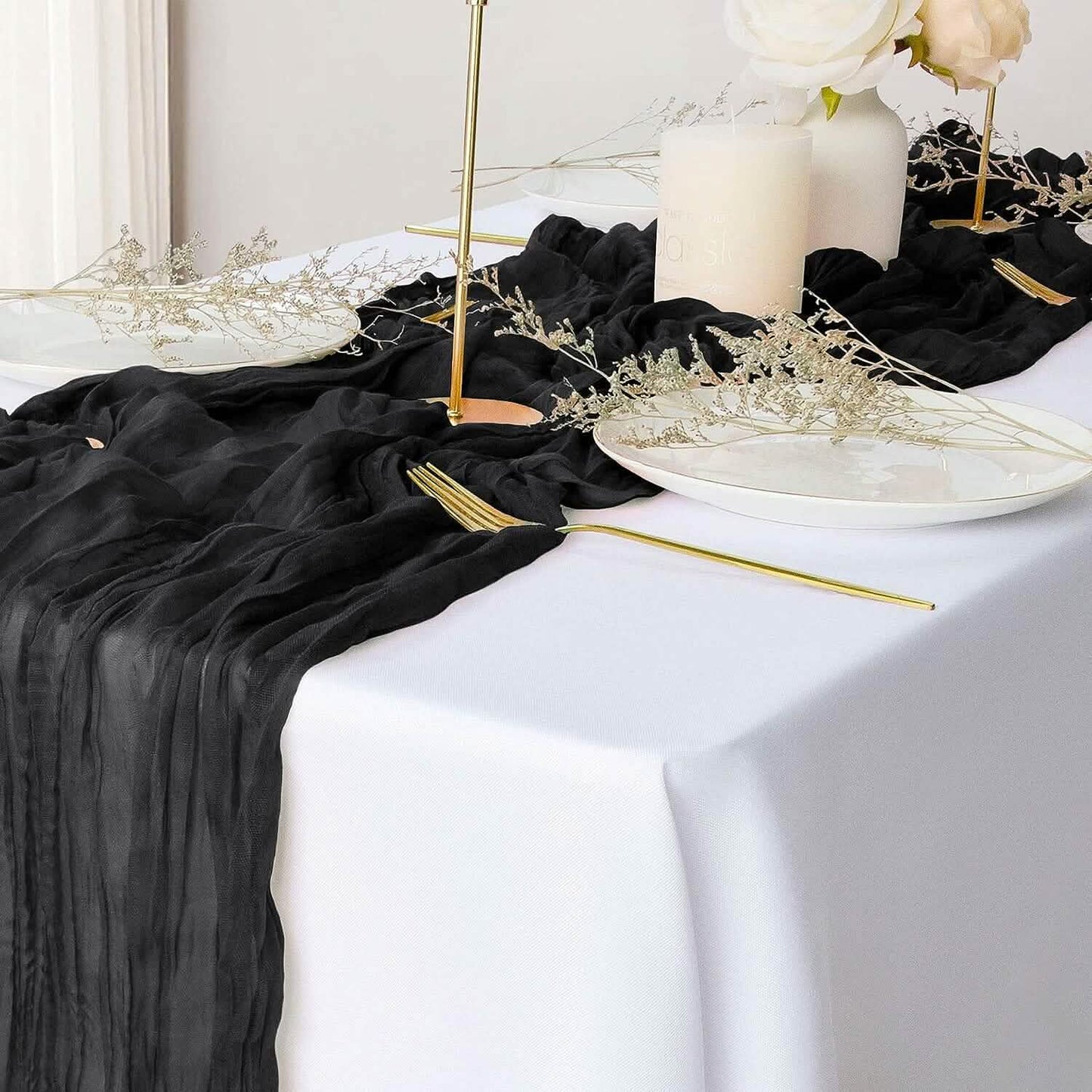 Tischläufer aus knitterarmem Polyester
