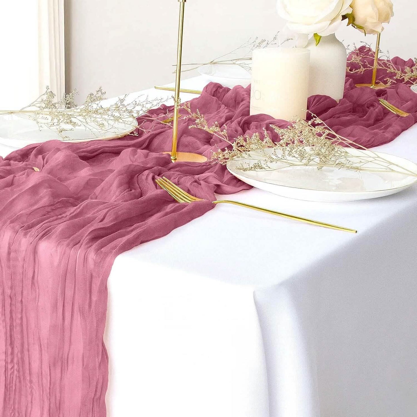 Tischläufer aus knitterarmem Polyester