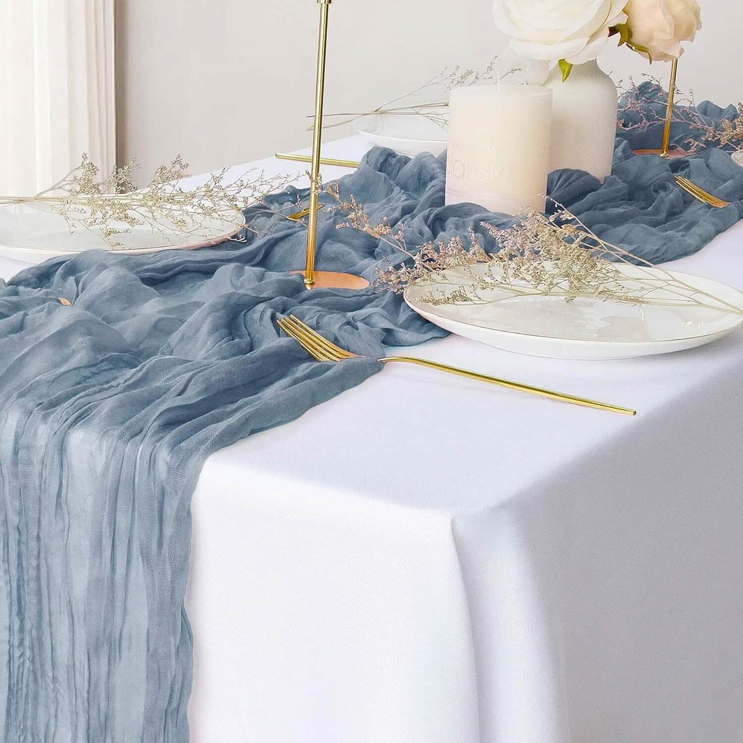 Tischläufer aus knitterarmem Polyester