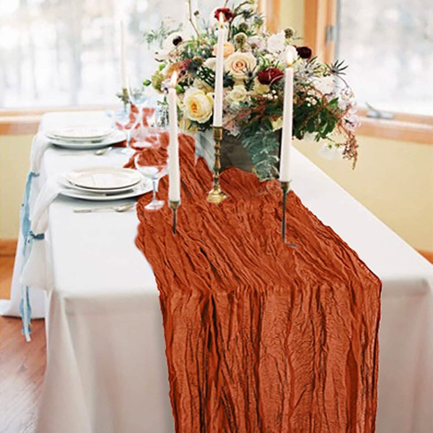Tischläufer aus knitterarmem Polyester