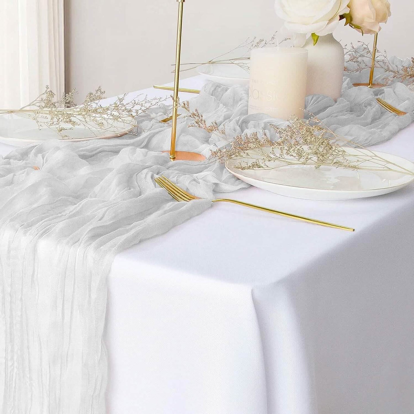 Tischläufer aus knitterarmem Polyester
