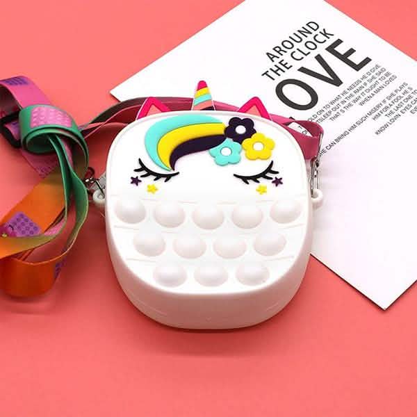 Pop-Einhorn-Geldbörsen-Fidget-Spielzeuge für Mädchen