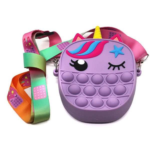 Pop-Einhorn-Geldbörsen-Fidget-Spielzeuge für Mädchen