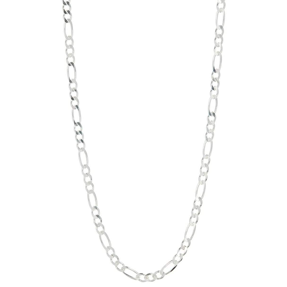Pori Jewelers 925er Sterlingsilber Figaro-Kettenhalskette