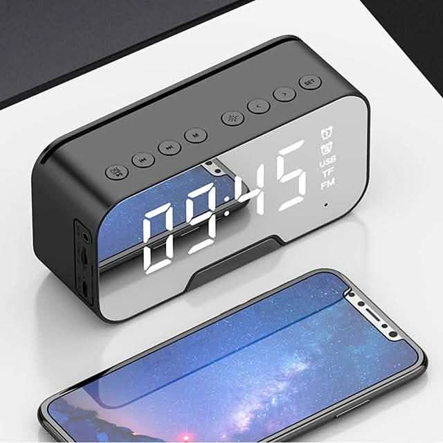 Tragbarer Bluetooth-Lautsprecher Spiegelwecker