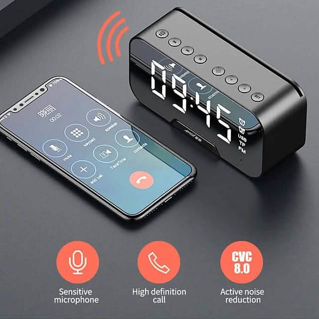 Tragbarer Bluetooth-Lautsprecher Spiegelwecker