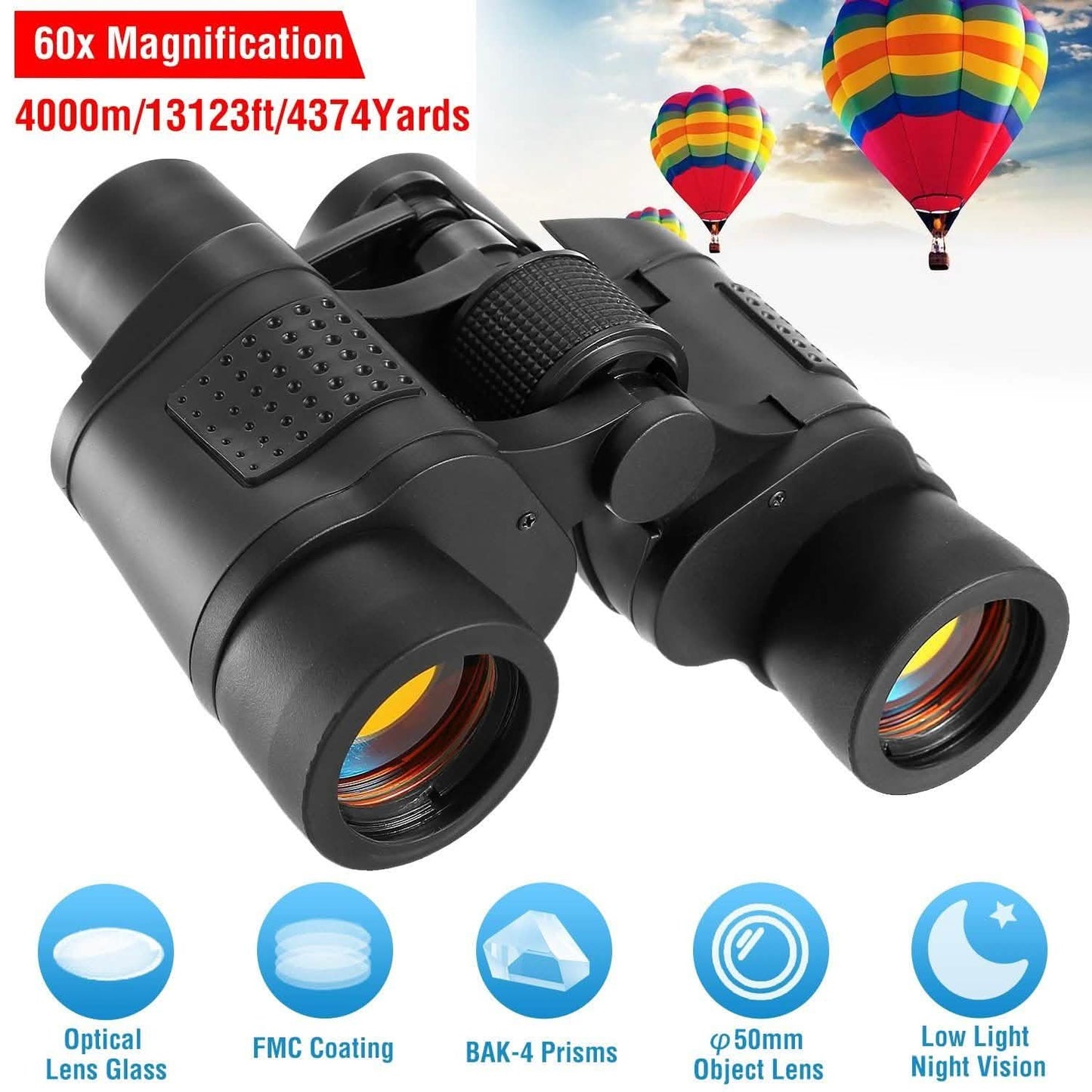 Tragbares HD-Fernglas mit Umhängetasche