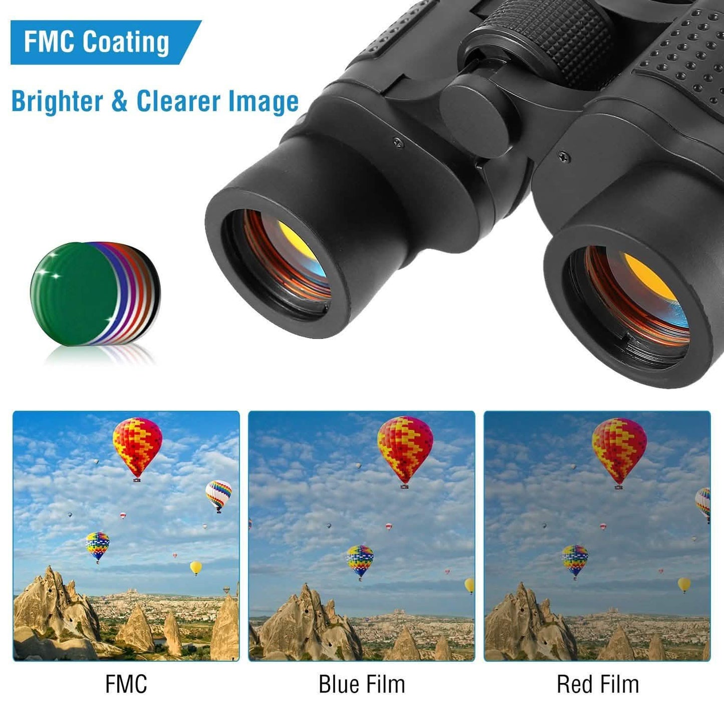 Tragbares HD-Fernglas mit Umhängetasche
