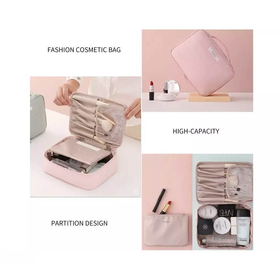 Tragbare Make-up-Schminktasche, multifunktionaler Kosmetik-Organizer, Kulturbeutel
