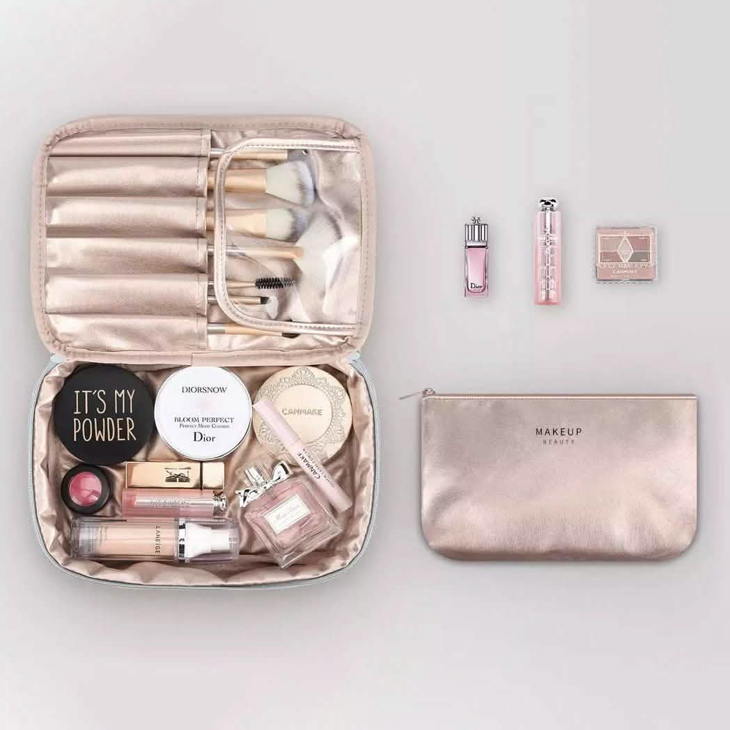 Tragbare Make-up-Schminktasche, multifunktionaler Kosmetik-Organizer, Kulturbeutel