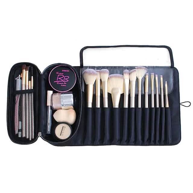 Tragbarer Make-up-Pinsel-Organizer Make-up-Pinsel-Tasche