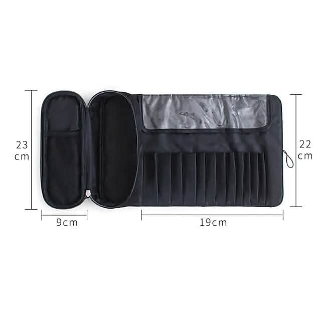 Tragbarer Make-up-Pinsel-Organizer Make-up-Pinsel-Tasche