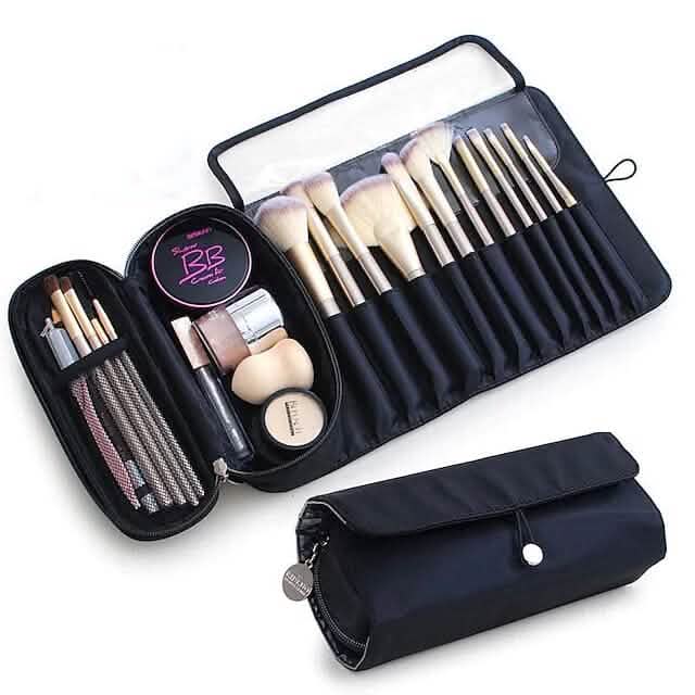 Tragbarer Make-up-Pinsel-Organizer Make-up-Pinsel-Tasche