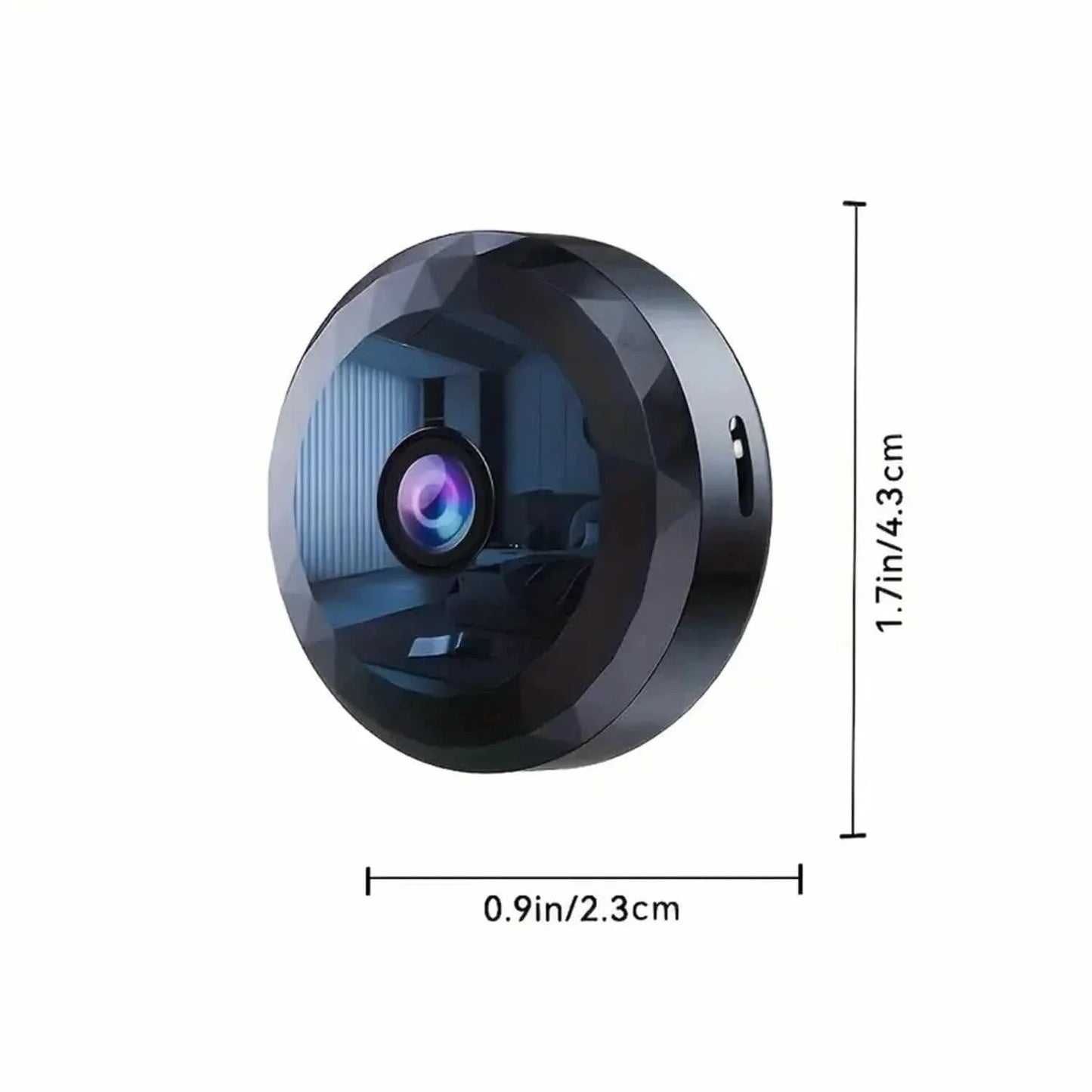 Tragbare Mini-WLAN-Kamera, Überwachungskamera für Innen/Außen mit Nachtsicht, versteckte Nanny Cam