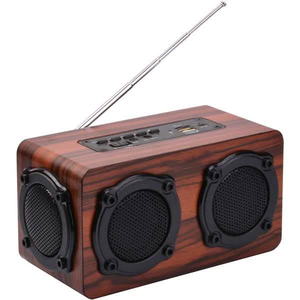 Tragbarer Retro-Holz-Wireless-Bluetooth-4.2-Lautsprecher