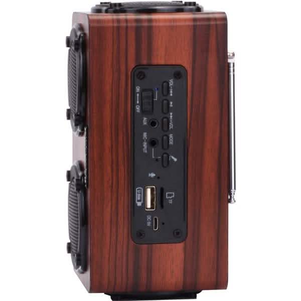 Tragbarer Retro-Holz-Wireless-Bluetooth-4.2-Lautsprecher