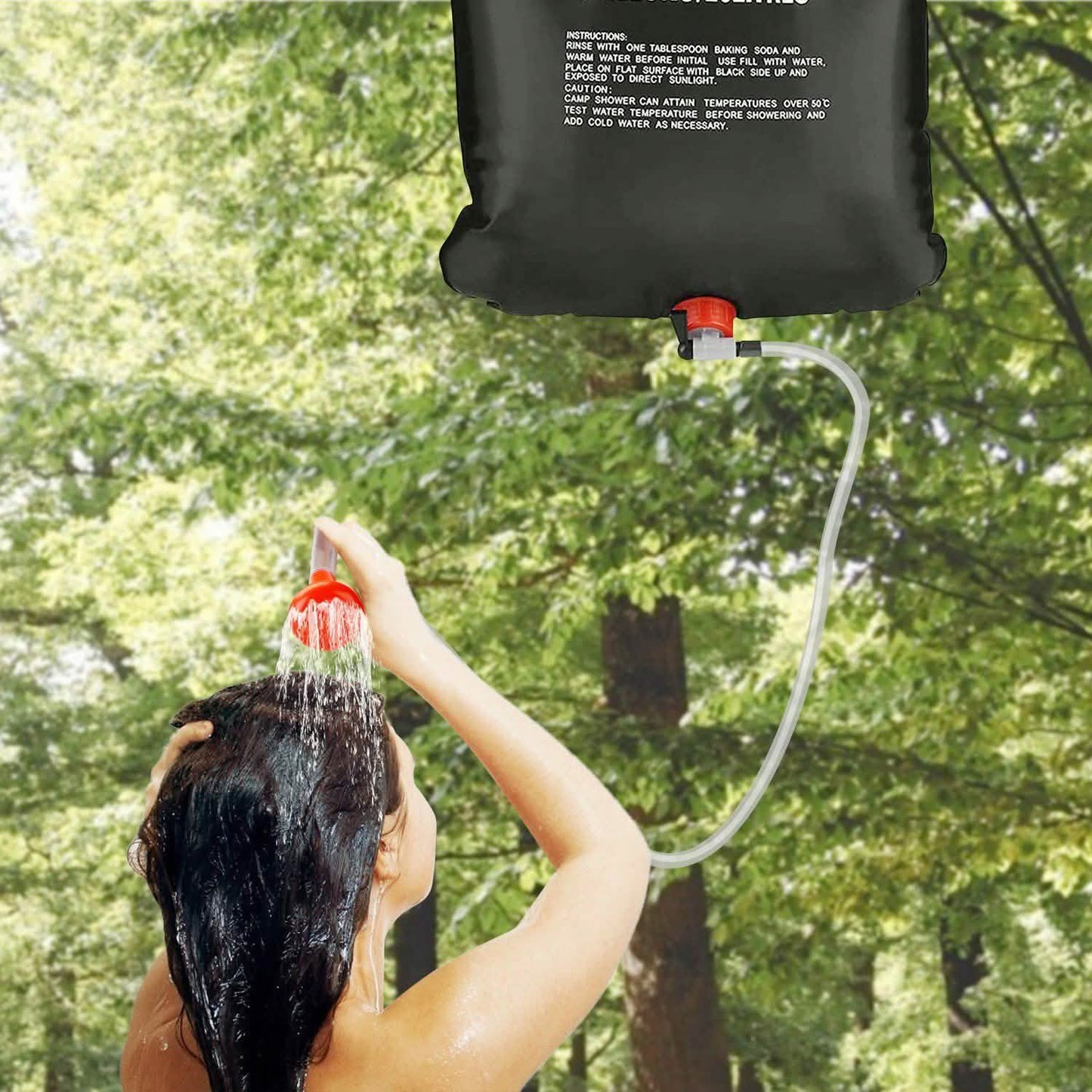 Tragbare solarbeheizte Duschtasche