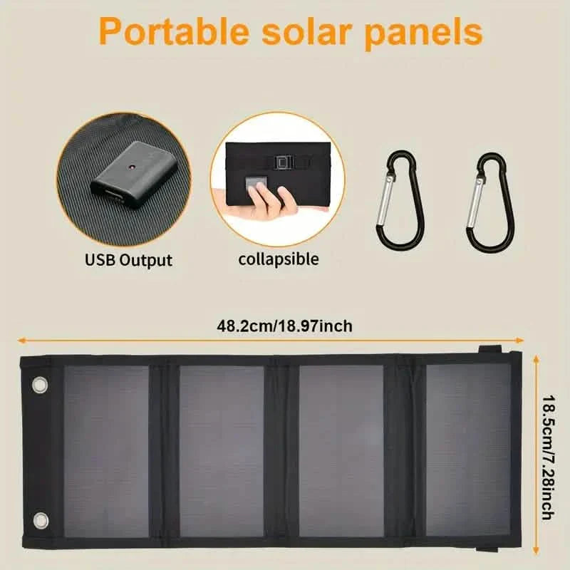 Tragbare faltbare USB-Solarpaneele
