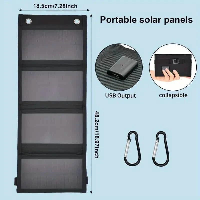 Tragbare faltbare USB-Solarpaneele