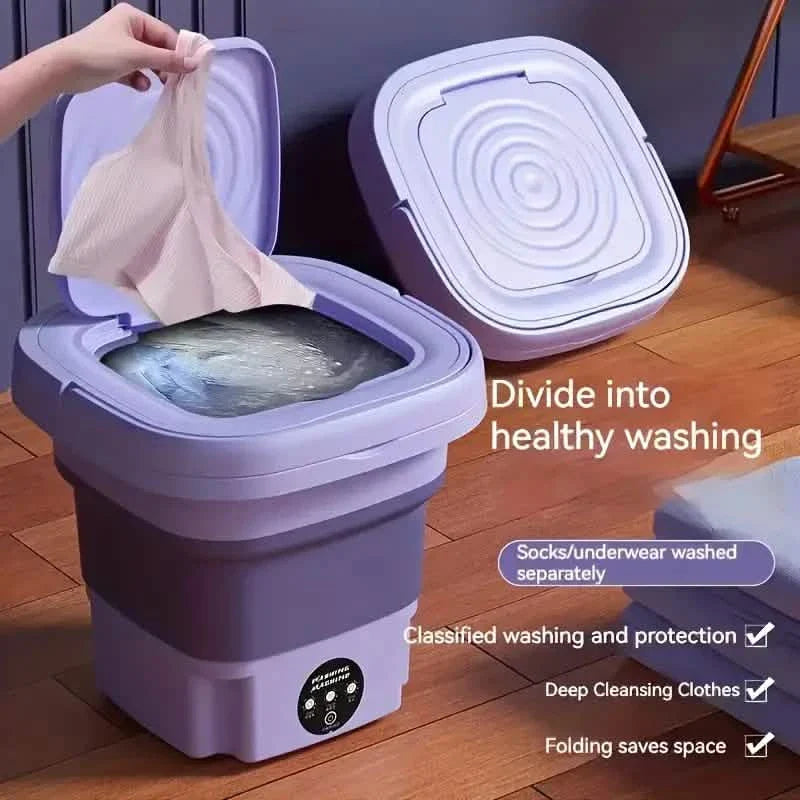Tragbare Waschmaschine mit Desinfektionsfunktion