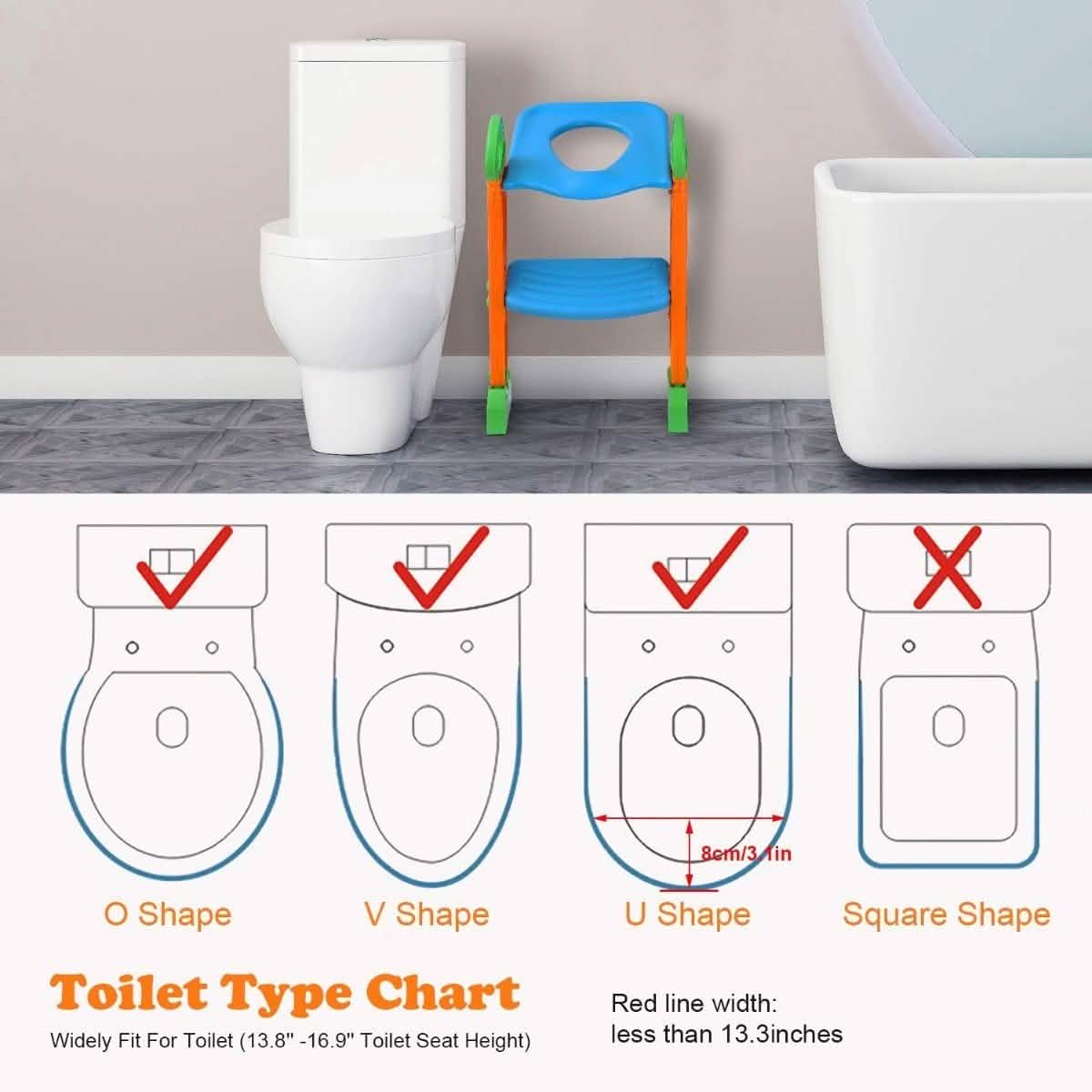 Toilettentrainingssitz mit Treppe