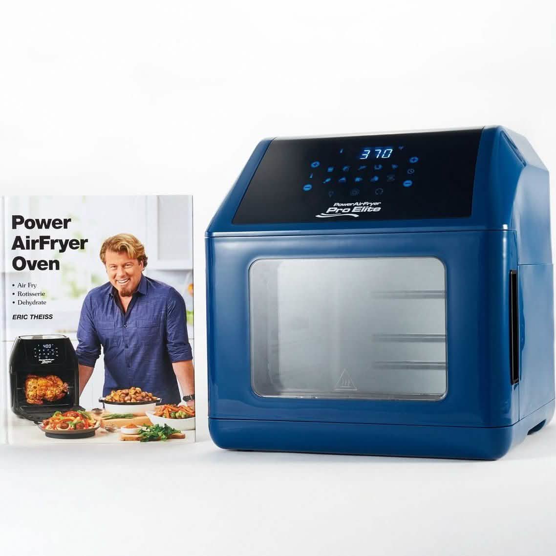 Power Air Fryer 10-in-1 Pro Elite Oven 5,7 l mit Kochbuch (Generalüberholt)