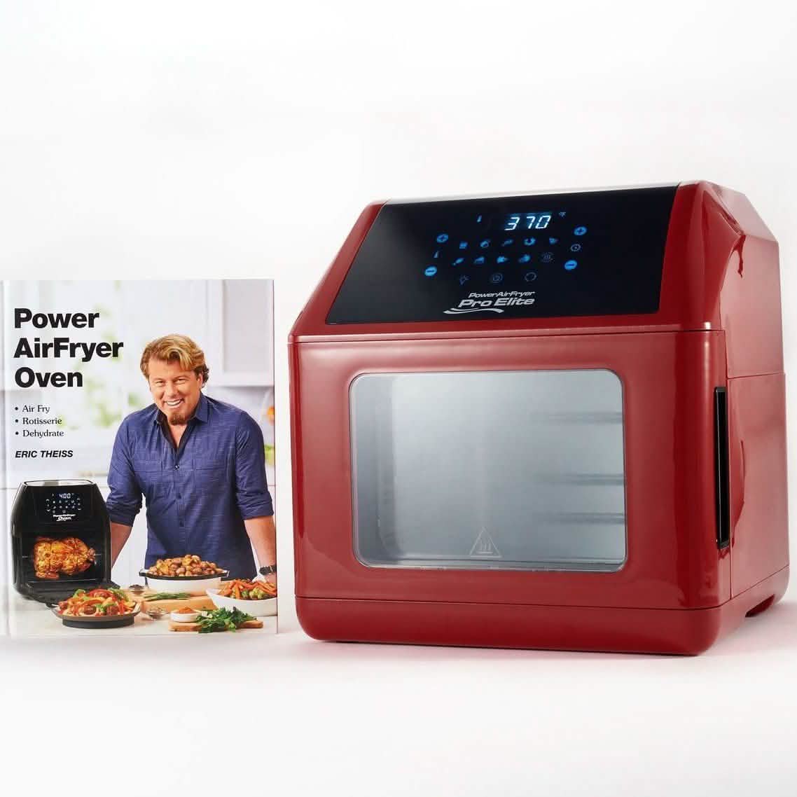 Power Air Fryer 10-in-1 Pro Elite Oven 5,7 l mit Kochbuch (Generalüberholt)