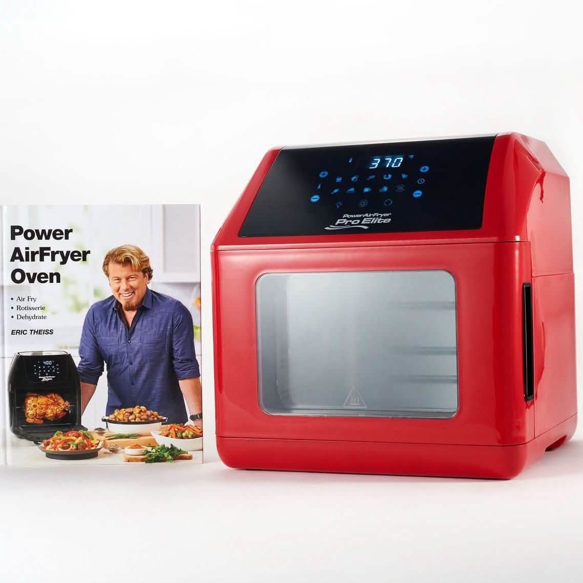 Power Air Fryer 10-in-1 Pro Elite Oven 5,7 l mit Kochbuch (Generalüberholt)