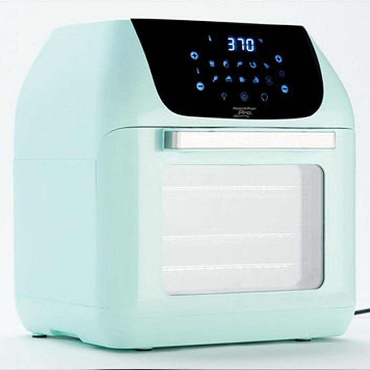 PowerXL 10-in-1 1500W 5,7L Pro XLT Heißluftfritteuse Ofen mit Drehspieß