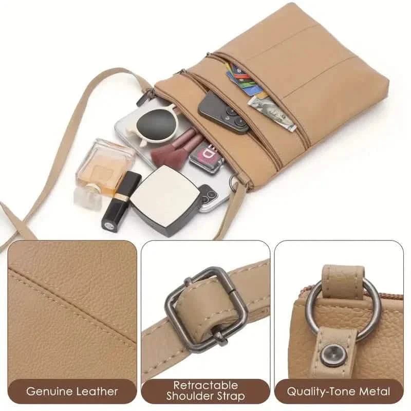 Premium Leder Organizer Geldbörse Damen Handtasche Reisetasche