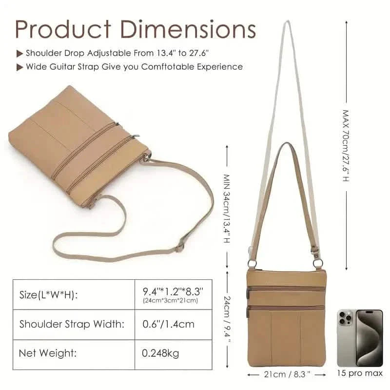 Premium Leder Organizer Geldbörse Damen Handtasche Reisetasche
