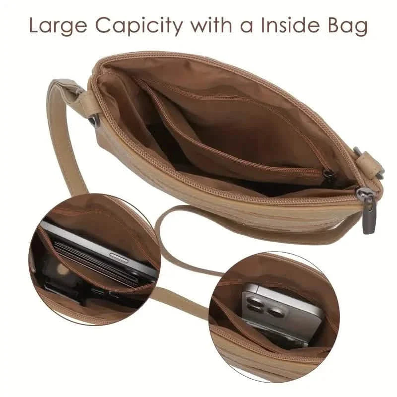 Premium Leder Organizer Geldbörse Damen Handtasche Reisetasche