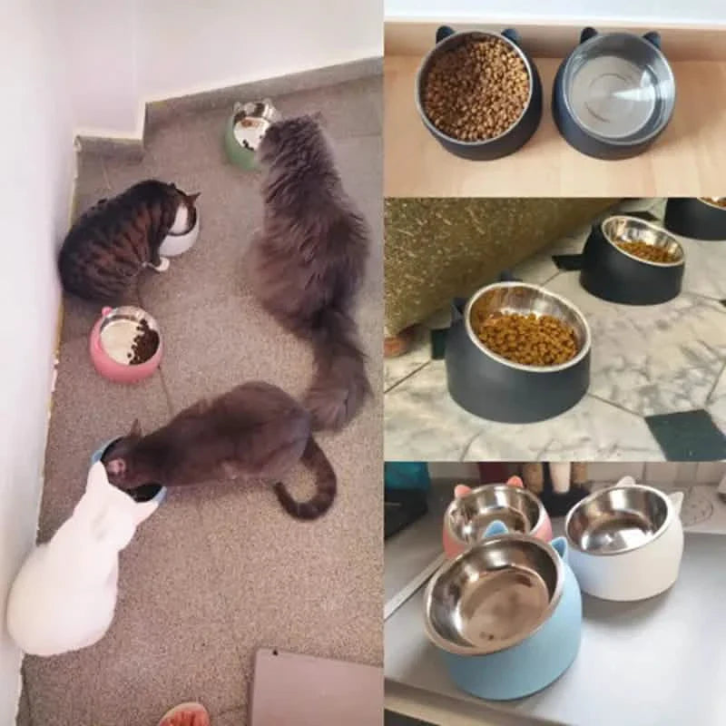 Premium-Edelstahl-Futter-/Wassernäpfe für Katzen & Hunde – rutschfester Boden