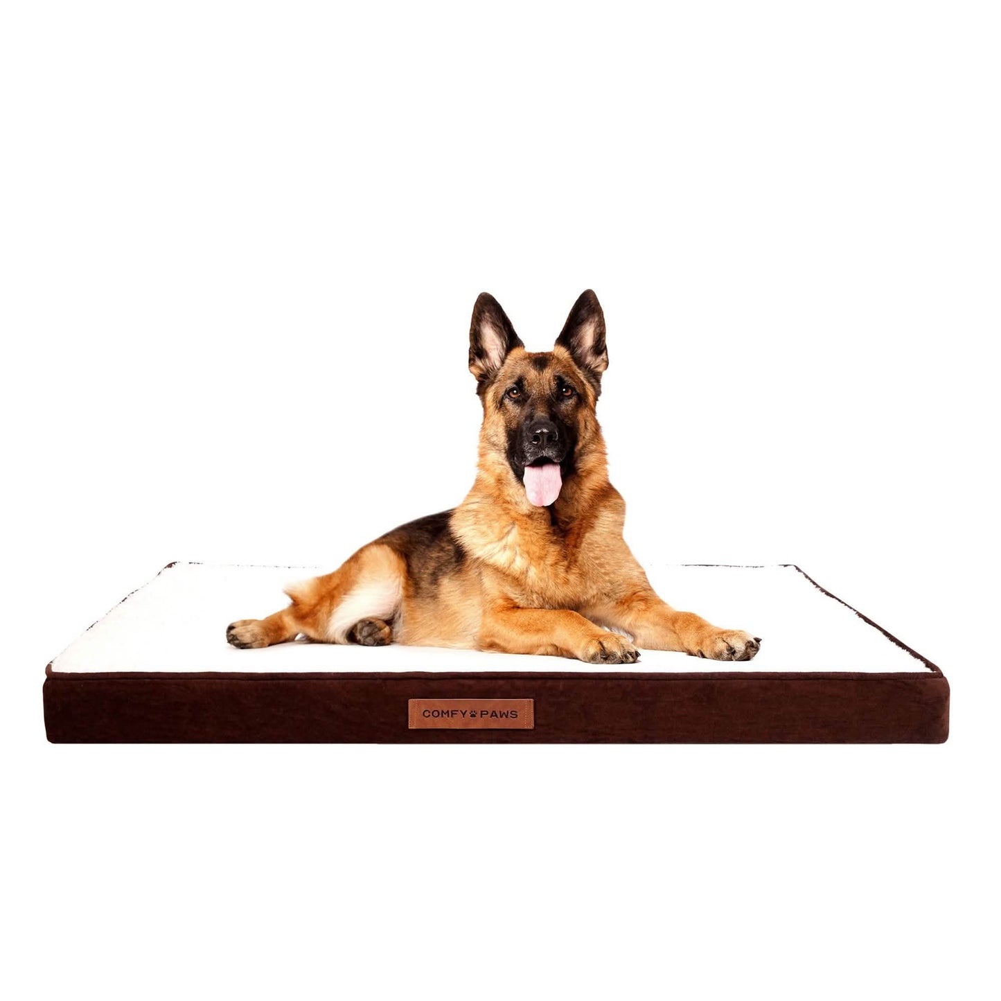 Orthopädisches Hundebett aus Premium Wildleder-Samt