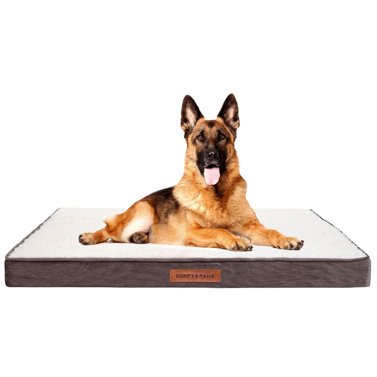 Orthopädisches Hundebett aus Premium Wildleder-Samt