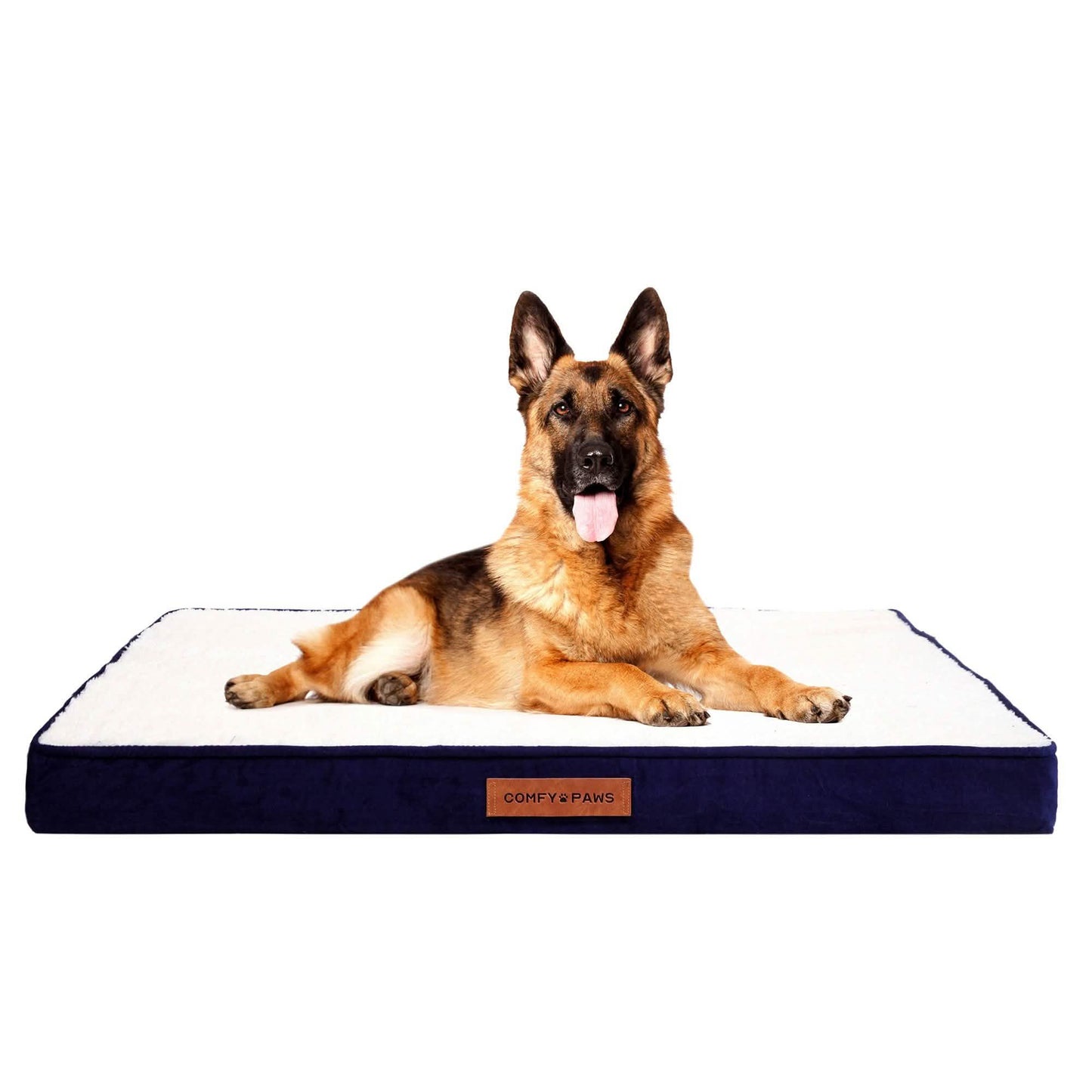 Orthopädisches Hundebett aus Premium Wildleder-Samt