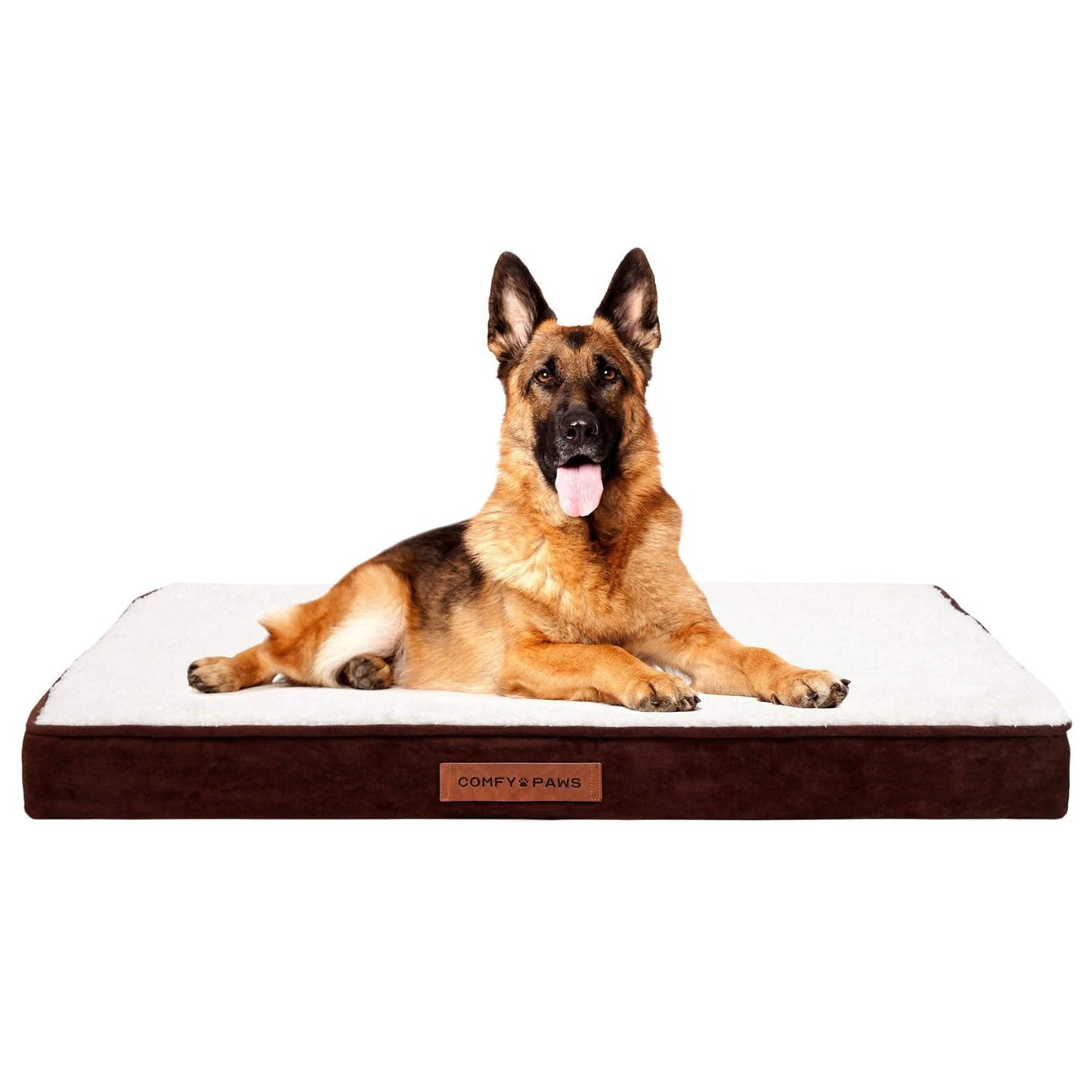 Orthopädisches Hundebett aus Premium Wildleder-Samt
