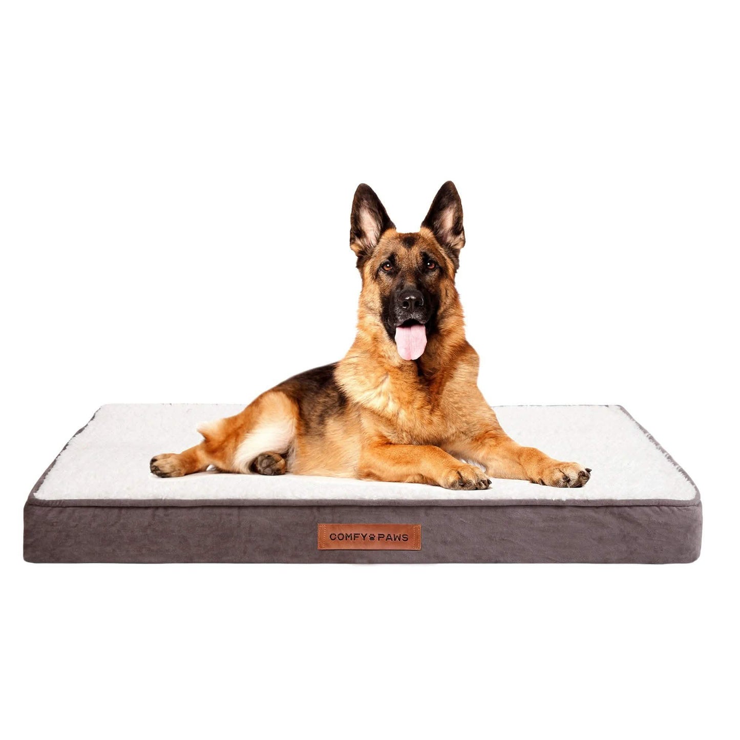 Orthopädisches Hundebett aus Premium Wildleder-Samt